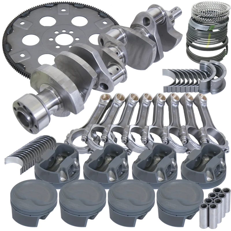 Eagle 1Pc 3.750in Crank 6.000in I-Beam Rod 4.060in Pistons 168 Tooth FP Balanced Assembly fits Chevy 350 - Main Product View