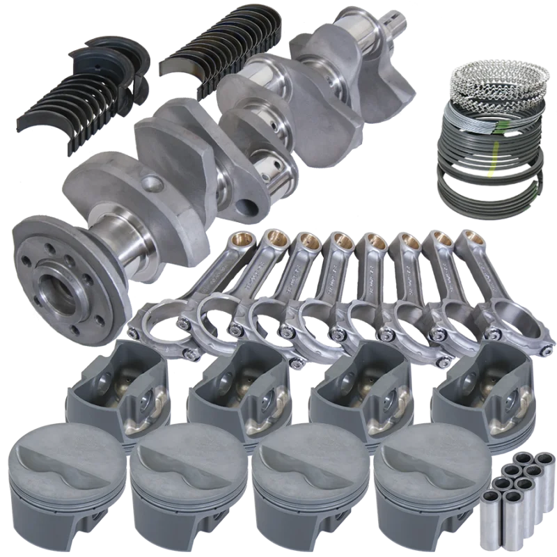 Eagle 3.480in Crank 5.700in I-Beam Rods -5cc Flat Top 4.060in Pistons Rotating Assembly fits Chevy 350 - Main Product View
