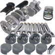 Load image into Gallery viewer, Eagle 3.750in Crank 6.000in H-Beam 4cc Dome 4.155in Pistons Rotating Assembly fits Chevrolet 400 - Side View