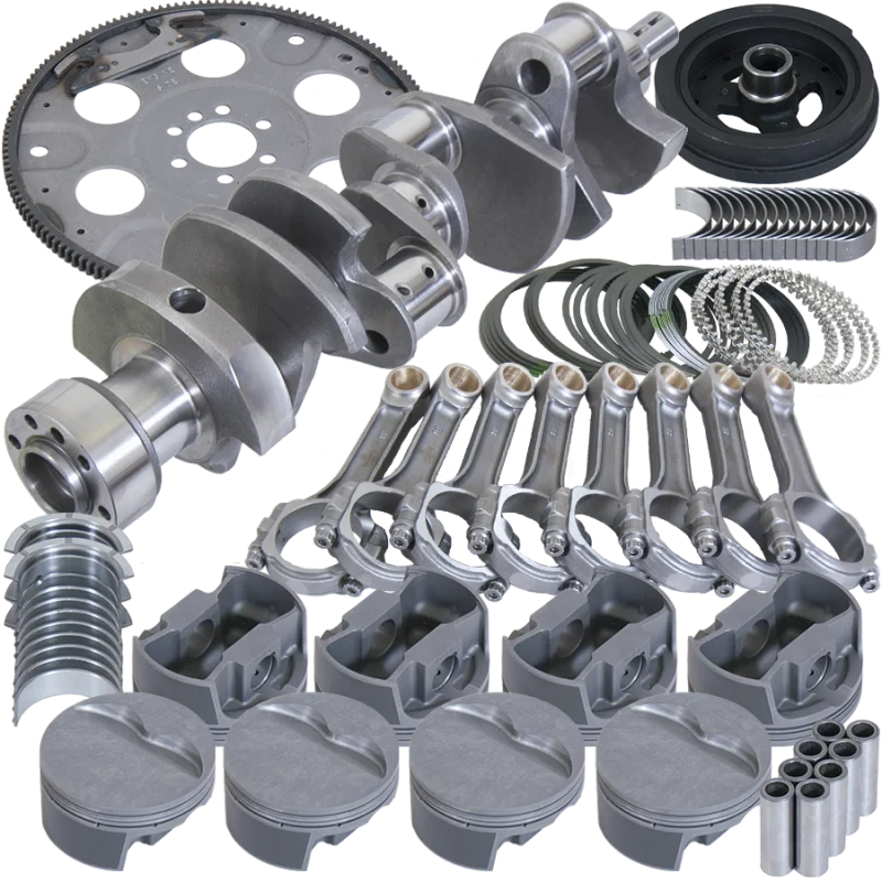 Eagle 3.750in Crank 6.000in I-Beam Rods -16cc 4.060in Pistons Balanced Assembly fits Chevy 350 - Side View