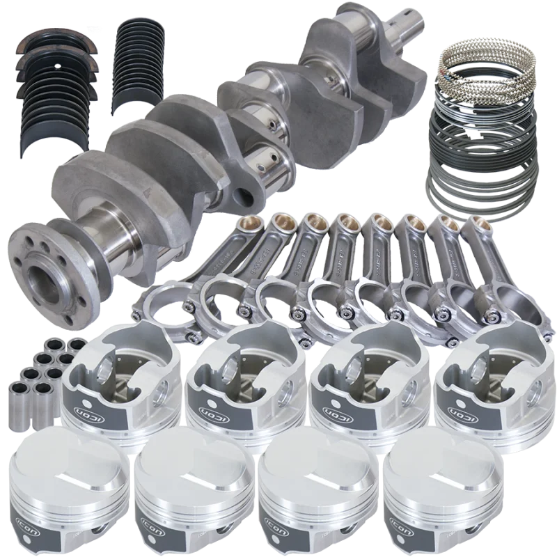Eagle 4.000in Crank 6.135in I-Beam Rods 43cc Dome 4.280in Pistons Rotating Assembly fits Chevy 454 - Main Product View