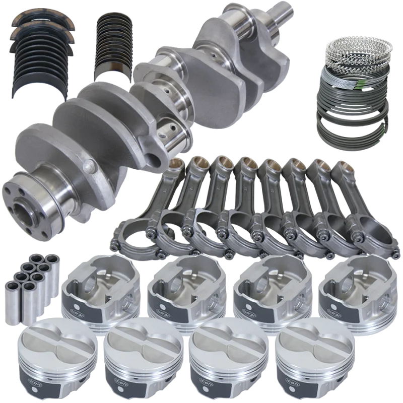 Eagle 4.000in Crank 6.200in I-Beam Rods -11cc Flat Top 4.060in Pistons Rotating Assembly fits Ford 351W - Main Product View