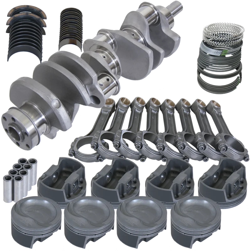 Eagle 4.000in Crank 6.200in I-Beam Rods -28cc Inv Dome 4.030in Pistons Rotating Assembly fits Ford 351W - Side View