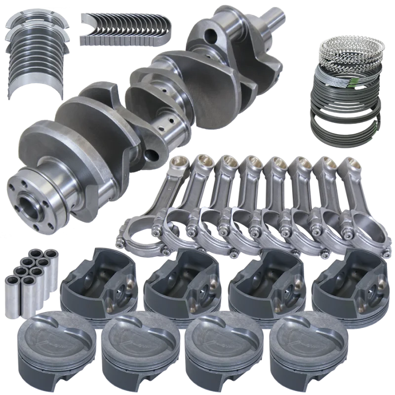 Eagle 4.000in Crank 6.250in I-Beam Rods -26cc Inv Dome 4.030in Pistons Rotating Assembly fits Ford 351W - Side View