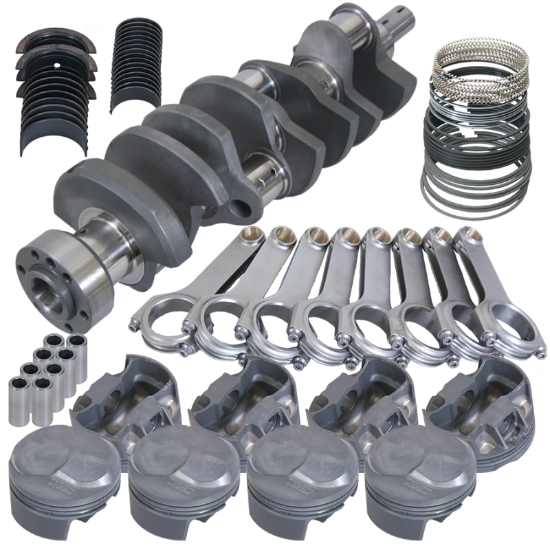 Eagle 4.250in Crank 6.385in H-Beam 43cc Dome 4.320in Pistons Rotating Assembly fits Chevrolet 454 - Side View