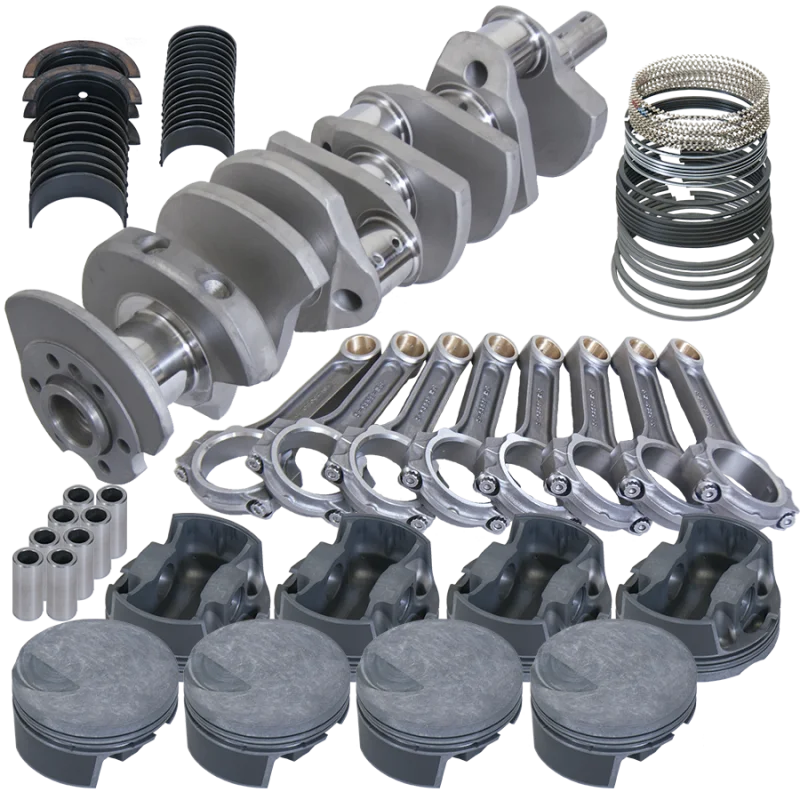 Eagle 4.250in Crank 6.385in I-Beam Rods -3cc Flat Top 4.280in Pistons Rotating Assembly fits Chevy 454 - Main Product View