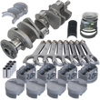 Load image into Gallery viewer, Eagle 4.250in Crank 6.800in H-Beam -6cc Flat Top 4.155in Pistons Rotating Assembly fits Pontiac 400 - Main Product View