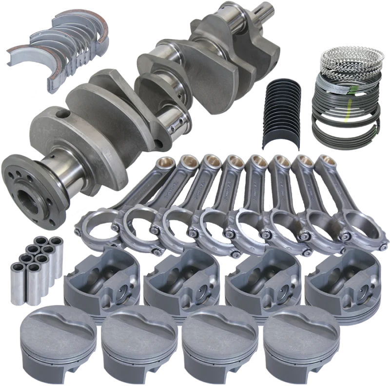 Eagle 4.250in Crank 6.800in I-Beam Rods -6cc Flat Top 4.155in Pistons Rotating Assembly fits Pontiac 400 - Main Product View