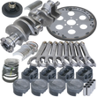 Load image into Gallery viewer, Eagle 4.500in Crank 7.100in H-Beam -22cc Inv Dome 4.155in Pistons Balanced Assembly fits Oldsmobile 455 - Side View