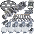 Load image into Gallery viewer, Eagle Balanced Assembly 1Pc 3.750in Crank 5.700in I-Beam Rods 4.000in Pistons 153 Tooth FP fits Chevy 350 - Side View