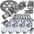 Load image into Gallery viewer, Eagle Balanced Assembly 1Pc 3.750in Crank 5.700in I-Beam Rods 4.000in Pistons 168 Tooth FP fits Chevy 350 - Side View