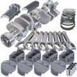 Load image into Gallery viewer, Eagle Balanced Assembly 1Pc 3.750in Crank 6.000in H-Beam -5cc Flat Top 4.040in Pistons fits Chevy 350 - Main Product View