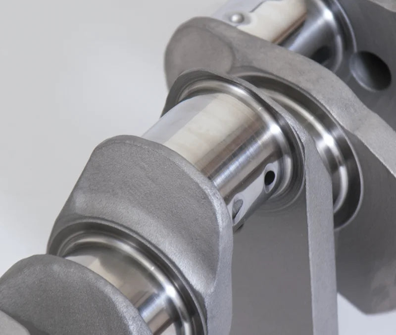Eagle Chevrolet 305/350 3.350in Stroke Forged 4340 Lightweight Steel Crankshaft - Installation View