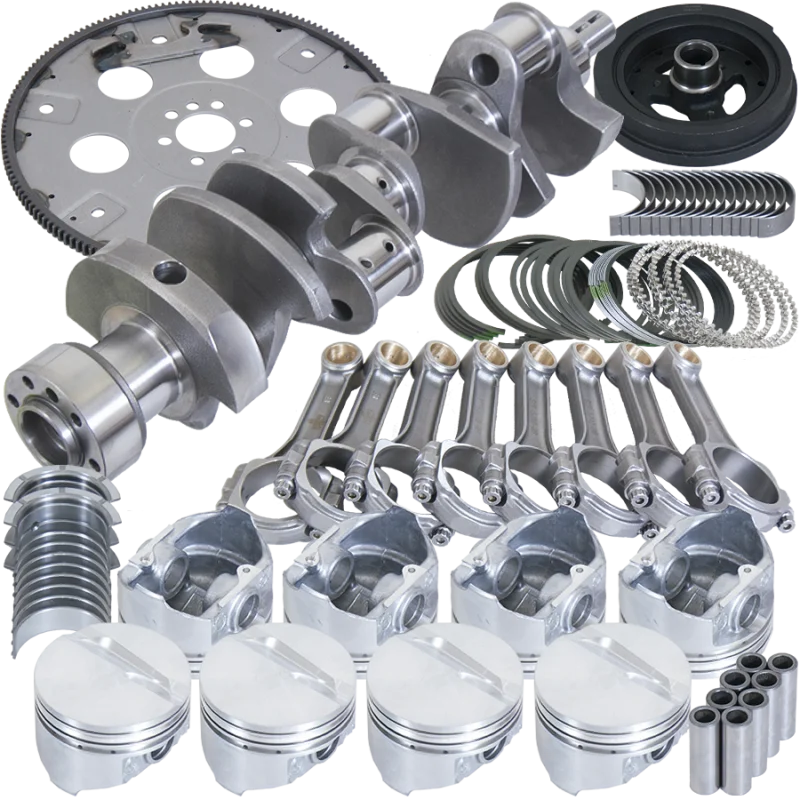 Eagle Chevrolet 350 Balanced 1Pc Rear Seal Rotating Assembly Kit .030 Bore Dome 168 Tooth Flex Plate - Main Product View