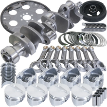 Load image into Gallery viewer, Eagle Chevrolet 350 Balanced 1Pc Rear Seal Rotating Assembly Kit .040 Bore Dome 153 Tooth Flex Plate - Main Product View