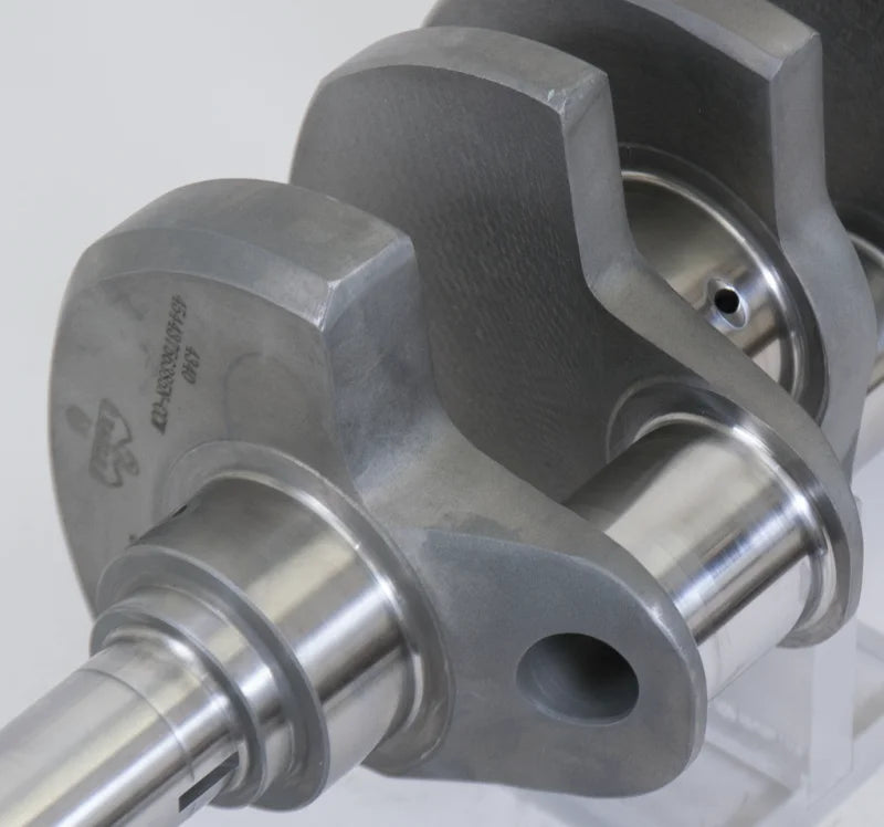 Eagle Chevrolet BB 4.375in Stroke Int Balance Center Counterweighted Forged 4340 Steel Crankshaft - Installation View