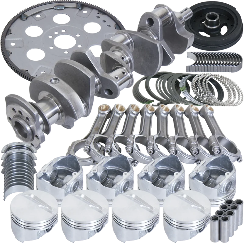 Eagle Chevrolet Small Block 5140 Steel I-Beam Balanced Rotating Assembly Kit - Side View