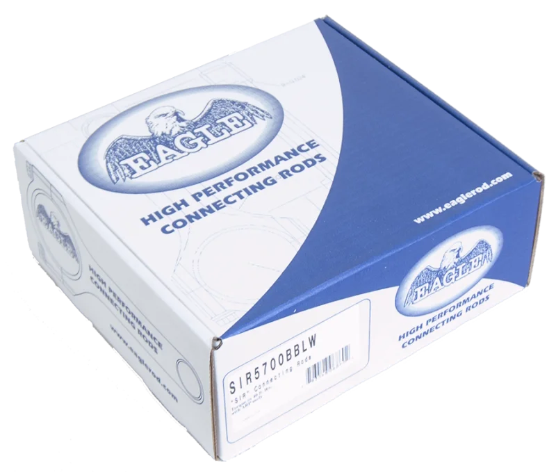 Eagle Chevrolet Small Block I-Beam Rods - Set of 8 - Back View