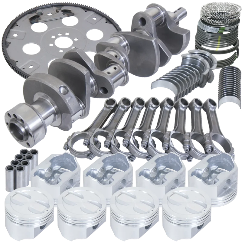 Eagle Chevy 350 1Pc 3.480in Crank 5.700in I-Beam Rods 4.030in Pistons 168 Tooth FP Balanced Assembly - Main Product View