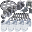 Load image into Gallery viewer, Eagle Chevy 350 1Pc 3.480in Crank 5.700in I-Beam Rods 4.040in Pistons 168 Tooth FP Balanced Assembly - Main Product View