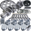Load image into Gallery viewer, Eagle Chevy 350 1Pc 3.750in Crank 5.700in I-Beam Rod 4.040in Pistons 168 Tooth FP Balanced Assembly - Side View