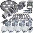 Load image into Gallery viewer, Eagle Chevy 350 1Pc 3.750in Crank 5.700in I-Beam Rod 4.040in Pistons Eagle 168 Tooth FP Bal Assembly - Side View
