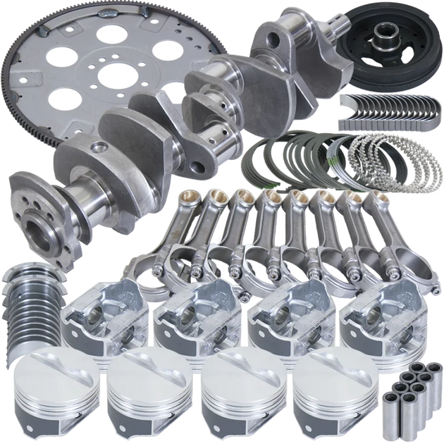 Eagle Chevy LT1350 1Pc 3.480in Crank 5.700in I-Beam Rods -3.7cc 4.040in Pistons Rotating Assembly