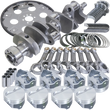 Load image into Gallery viewer, Eagle Chevy 350 1Pc 3.750in Crank 5.700in I-Beam Rods 4.030in Pistons 168 Tooth FP Balanced Assembly - Side View