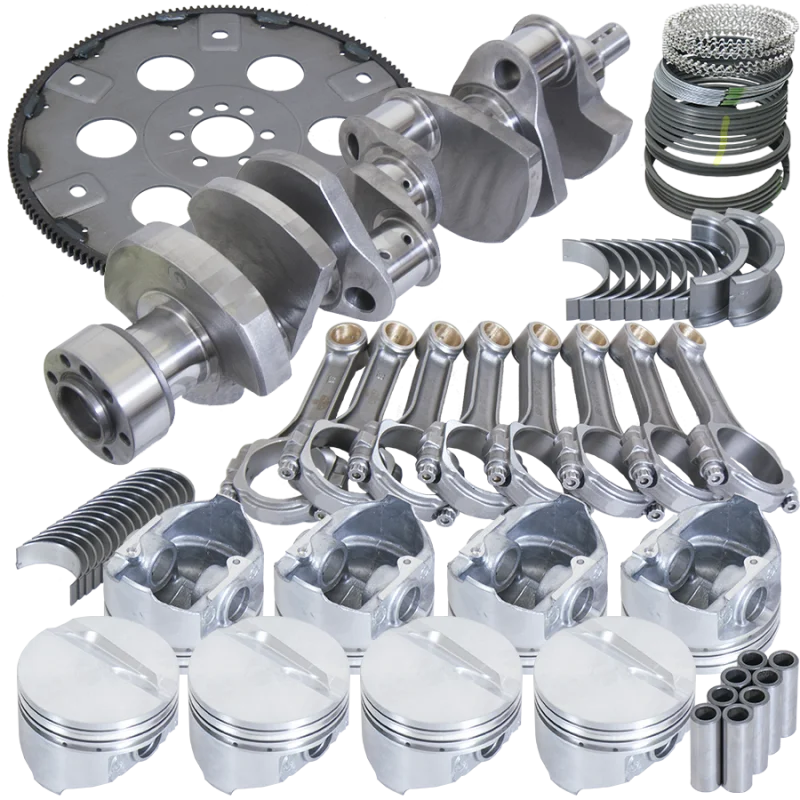 Eagle Chevy 350 1Pc 3.750in Crank 5.700in I-Beam Rods 4.040in Pistons 168 Tooth FP Balanced Assembly - Main Product View