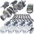 Load image into Gallery viewer, Eagle Chevy 350 1Pc 3.750in Crank 5.700in I-Beam Rods 4.040in Pistons 168 Tooth FP Balanced Assembly - Side View