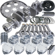 Load image into Gallery viewer, Eagle Chevy 350 1Pc 3.750in Crank 5.700in I-Beam Rods 4.060in Pistons 168 Tooth FP Balanced Assembly - Side View