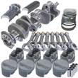 Load image into Gallery viewer, Eagle Chevy 350 3.480in Crank 5.700in I-Beam Rods -5cc Flat Top 4.030in Pistons Rotating Assembly - Side View