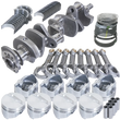 Load image into Gallery viewer, Eagle Chevy 350 3.750in Crank 5.700in I-Beam Rods -7cc Flat Top 4.030in Pistons Rotating Assembly - Side View