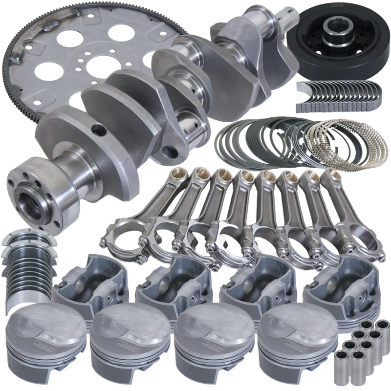 Eagle Chevy 454 1Pc 4.250in Crank 6.385in I-Beam Rods 4.350in Pistons 168 Tooth FP Balanced Assembly - Main Product View
