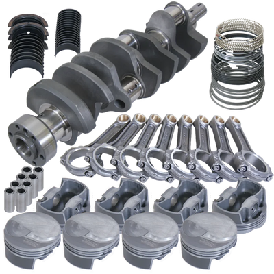 Eagle Chevy 454 1Pc 4.250in Crank 6.385in I-Beam Rods 18cc Dome 4.320in Pistons Rotating Assembly - Main Product View