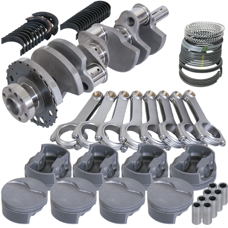 Eagle Chevy LS3 4.000in Crank 24 Tth Reluctor 6.125in H-Beam -4cc 4.005in Pistons Rotating Assembly - Side View