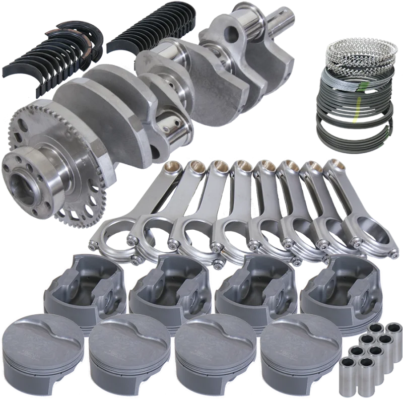 Eagle Chevy LS3 4.000in Crank 58 Tth Reluctor 6.125in H-Beam 4.065in Pistons Rotating Assembly - Side View