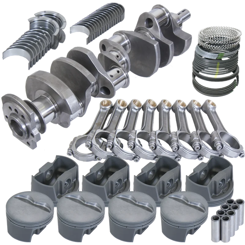 Eagle Chevy LT1350 1Pc 3.750in Crank 5.700in I-Beam Rods -5cc 4.030in Pistons Rotating Assembly - Side View