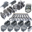 Load image into Gallery viewer, Eagle Chevy LT1350 1Pc 3.750in Crank 5.700in I-Beam Rods -5cc 4.040in Pistons Rotating Assembly - Side View