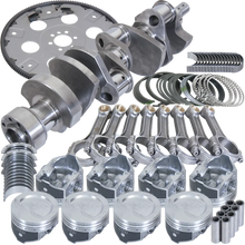 Load image into Gallery viewer, Eagle Chevy LT1350 1Pc 3.750in Crank 5.700in I-Beam Rods 4.030in Pistons 168 Tooth FP Bal Assembly - Side View