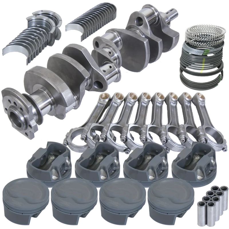 Eagle Chevy LT1350 1Pc 3.750in Crank 6.000in I-Beam Rods -16cc 4.030in Pistons Rotating Assembly - Side View