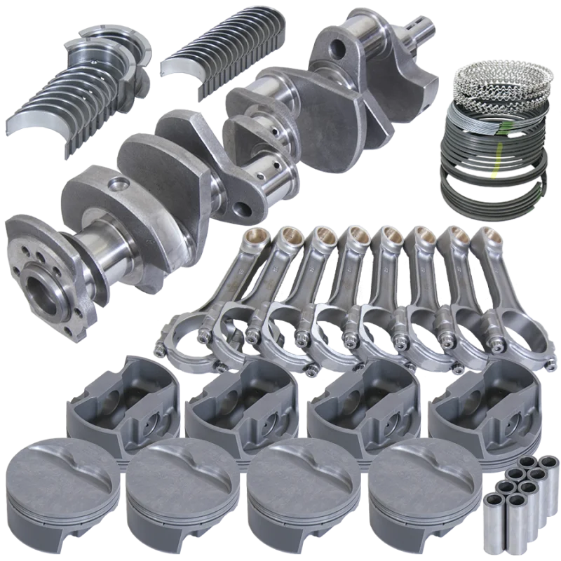 Eagle Chevy LT1350 1Pc 3.750in Crank 6.000in I-Beam Rods -5cc 4.030in Pistons Rotating Assembly - Side View