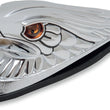 Load image into Gallery viewer, Eagle Head with Lights - Amber Eyes - Large - Chrome DragSpecialties 72924 - Main Product View