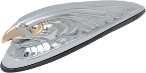Eagle Head with Lights - Gold Eyes - Small - Chrome DragSpecialties 91-6608-BC312 - Main Product View