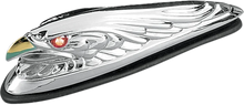 Load image into Gallery viewer, Eagle Head with Lights - Red Eyes - Small - Chrome DragSpecialties 91-6609-BC312 - Main Product View