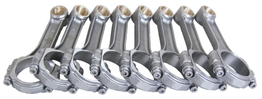 Eagle Chevrolet Small Block I-Beam Rods - Set of 8 - Side View