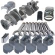 Load image into Gallery viewer, Eagle Pontiac 455 4.500in Crank 6.800in H-Beam -6cc Flat Top 4.155in Pistons Rotating Assembly - Main Product View