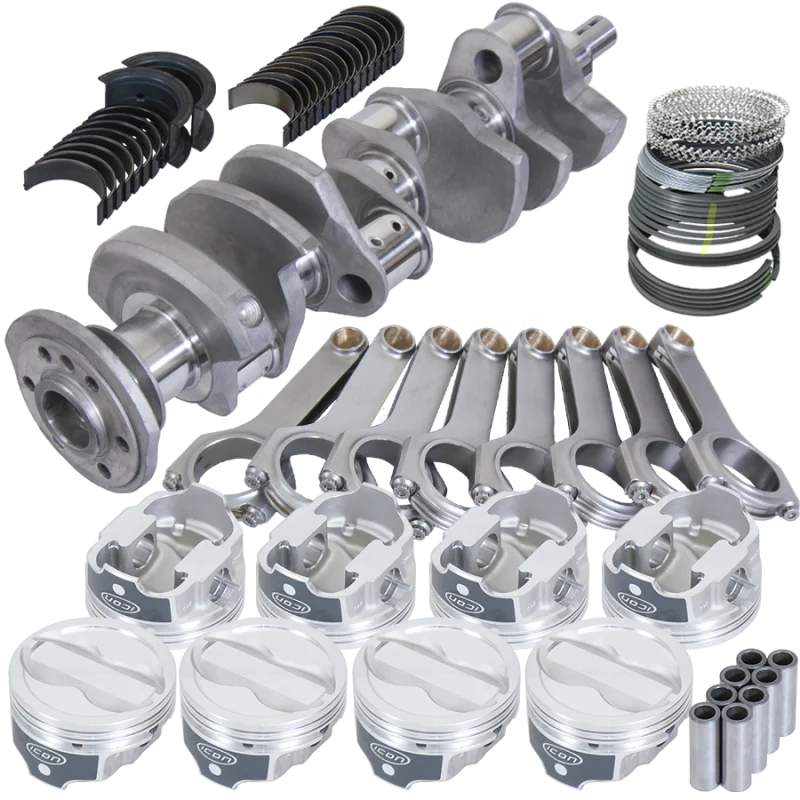Eagle Rotating Assembly 1Pc 3.750in Crank 6.000in H-Beam -18cc 4.030in Pistons fits Chevy LT1 350 - Side View