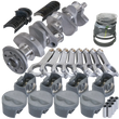 Load image into Gallery viewer, Eagle SBC 350 Competition Rotating Assembly 3.480in Stroke 5.700in Rods Forged Pistons .030 Overbore - Side View