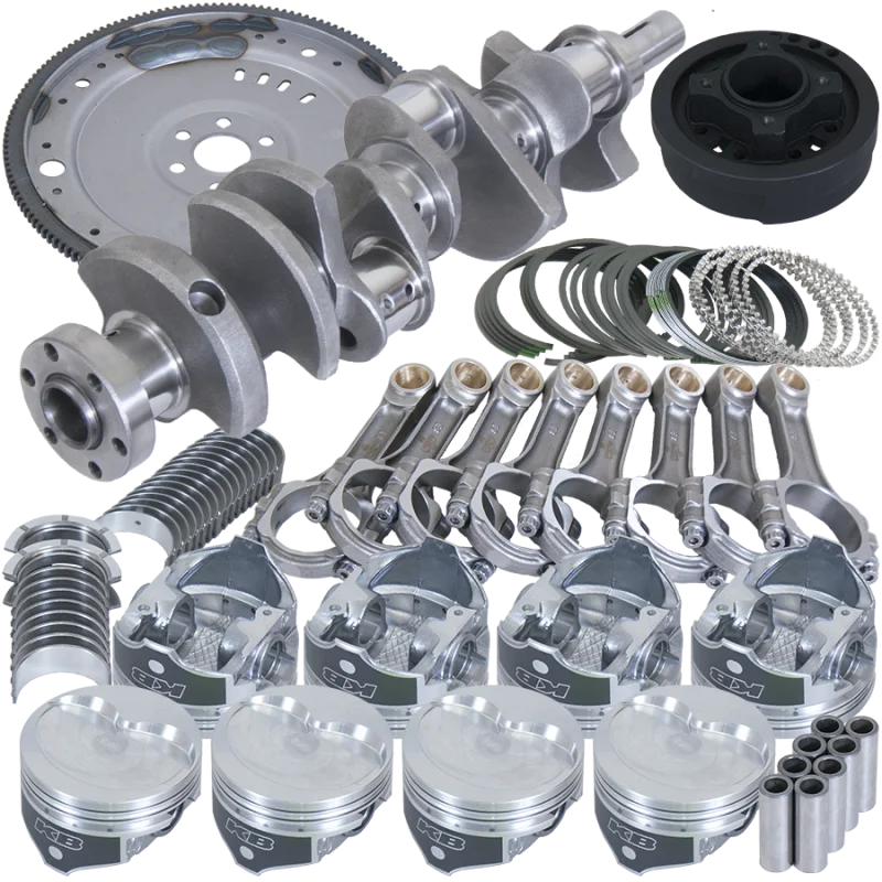 Eagle Serpentine 164 Tooth Flexplate Balanced Rotating Assembly 5.400in I-Beam +.030 Bore fits Ford 302 - Side View